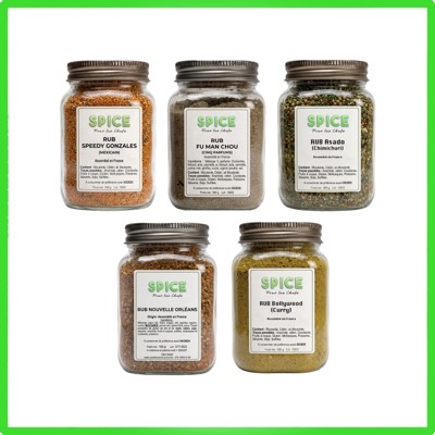 Pack de rubs SPICE pour les chefs, assortiment d'épices à frotter