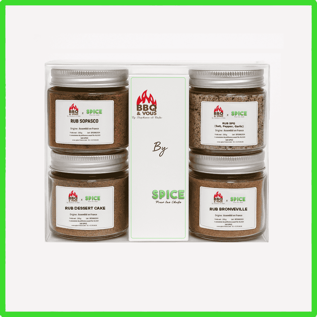 Coffret découverte BBQ and Vous x SPICE, épices assorties