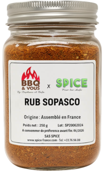 Pot de Rub Sopasco, la collaboration SPICE x BBQ & Vous